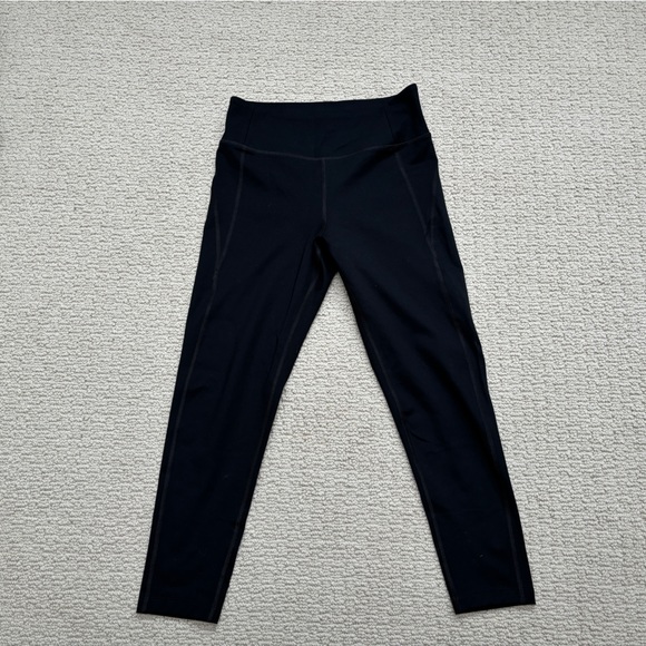 Girlfriend Collective Black Mid-Rise Compressive Leggings - Picture 1 of 8